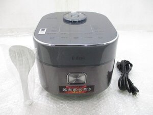 ◎展示品 T-fal ティファール ザ・ライス IHジャー 炊飯器 遠赤外線 5.5合炊き RK880CJP メタリック w1207