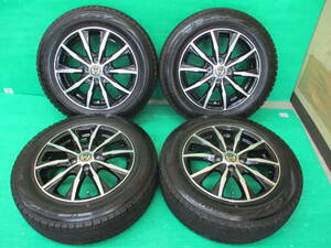 深溝♪BRIDGESTONE BLIZZAK VRX2 175/65R15 RIZLEY【15×5.5J+50 4H-100】埼玉県発 現物確認OK♪4本set フィット インサイト など