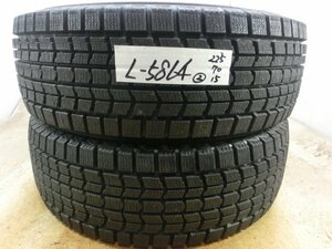 L-5864 溝あり 中古スタッドレス ダンロップ GRANDTREK SJ7 225/70R15 100Q (2本)