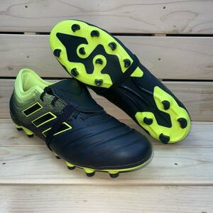 アディダス 27.5cm コパ19.2 ジャパン HG/AG ブラック イエロー 税込定価14300円 adidas COPA 19.2 サッカー スパイク 天然皮革 黒 黄色