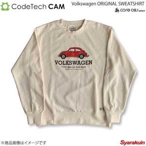 Codetech コードテック Volkswagen ORIGINAL SWEATSHIRT TYPE1 BEETLE アイボリー Mサイズ CO-KVW-3351IV