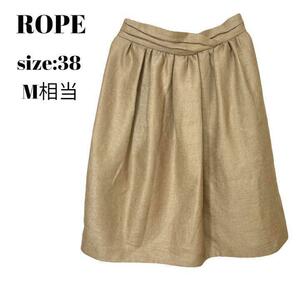 ロペ　ROPE スカート　ひざ丈　おしゃれ　かわいい　上品　Ｍ　38