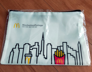 非売品 マクドナルド◆マンハッタンポーテージ ファスナーポーチ 2022年 福袋 マック Manhattan Portage