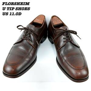 FLORSHEIM U TIP SHOES 1986s US11.0D Vintage フローシャイム ユーチップ レザーシューズ 革靴 1980年代 ヴィンテージ 29.0cm