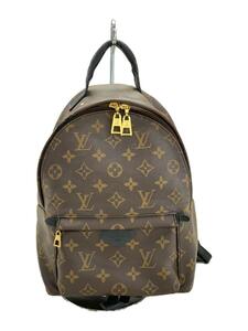 LOUIS VUITTON◆1)パームスプリングス・バックパックPM_モノグラム・マカサー_BRW/PVC/BRW