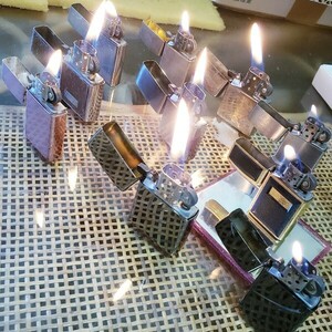 送料￥0 動作確認済 ZIPPO ジッポ 10本セット まとめ 米国製 OIL LIGHTER オイルライター cigarette タバコ goods グッズ 煙草 made in USA