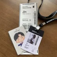 BTS POPUP MONOCHROME 特典　JIN 3点セット　トレカ