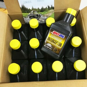 ★AMSOIL (アムズオイル) INTERCEPTOR 2-Stroke Oil インターセプター2ストロークオイル 1QT 1ケース（946ml×12本） (ait-qt-1c) ★