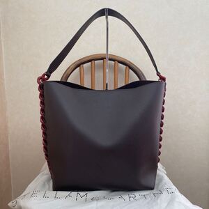 極美品 STELLA McCARTNEYステラマッカートニー Frayme Embossed Grainy Mat Tote Bag / フレイム グレイン オルターマット トートバッグ