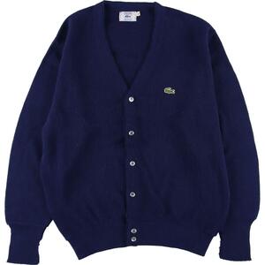 古着 70~80年代 ラコステ LACOSTE IZOD アクリルニットカーディガン メンズXL ヴィンテージ /eaa322491 【SS2406】