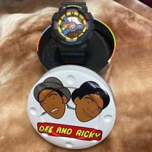 送料無料 GA-110DR-1AJR DEE AND RICKY × G-SHOCK コラボ 専用缶付 美品 ディ－・アンド・リッキー カシオ Gショック 即決