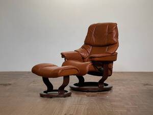 -od0264｜Ekornes Stressless Reno/レノ リクライニングソファ オットマンセット｜ストレスレス エコーネス レノ IDC大塚 ラウンジチェア