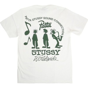 STUSSY ステューシー ×PATTA 24SS SOUND CONNECTION TEE WHITE Tシャツ 白 Size 【M】 【新古品・未使用品】 20808555