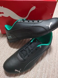 新品 定価12100 PUMA メルセデス ベンツ ペトロナス スニーカー 28cm ブラック 黒 ネオキャット NeoCat エンブレム プーマ コラボ 公式 F-1