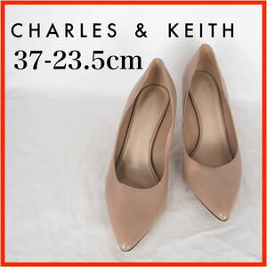 MK8677*CHARLES ＆ KEITH*チャールズアンドキース*レディースパンプス*37-23.5cm*ピンクベージュ