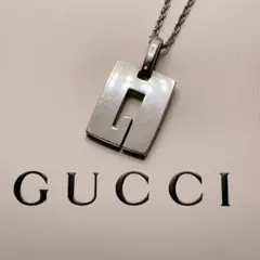 グッチ　GUCCI ネックレス　メンズ　Gロゴ　シルバー　アクセサリー