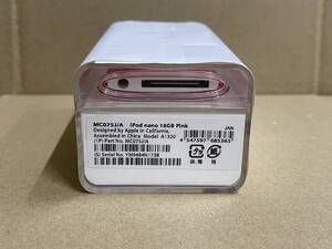 未使用 Apple MC075J/A iPod nano 16GB (ピンク) 