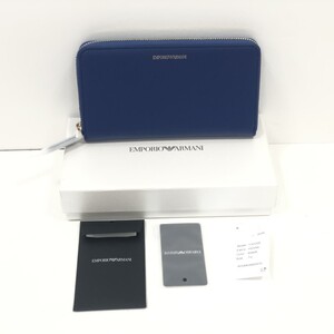 07w17620★1円~ EMPORIO ARMANI エンポリオ アルマーニ VSVファスナーウォレット Y3H304 HDV9A 長財布 中古品