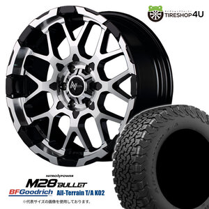 NITROPOWER M28BULLET 20x8.5J 6/139.7 +20 BKMC BFGoodrich All-Terrain T/A KO2 275/55R20 ブラックレター FJクルーザー