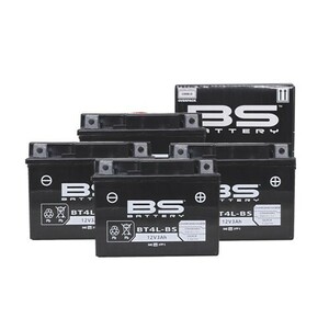 BSバッテリー(ビーエスバッテリー) バイク バッテリー BTX4L-BS+(YT4L-BS、YTX4L-BS 互換)(液別) 密閉型MFバッテリー Dio(AF62/A