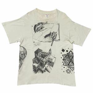 M.C. ESCHER エッシャー 1990年製 ヴィンテージ オフィシャル アート Tシャツ Tee トップス 90s 90