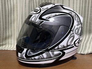 奇跡＆奇麗！もう出てこない！ アライ arai ヘルメット アグスタ agusta MV RX-7 RR4 RRⅣ asaign snell(WU)57cm 58cm Lサイズ