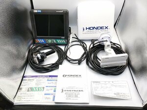 (管88955) 良品 HONDEX ホンデックス HE-8S 8.4型液晶プロッターデジタル魚探 ヘディングセンサー HD03 付属 魚群探知機 GPS内蔵