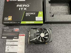 msi AERO ITX GEFORECE GTX 1660 super　動作確認済み