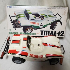 希少　当時物　１９７９年代　SPITAL TRIALー12　SIZE電動ラジコンカー　現状　ジャンク品