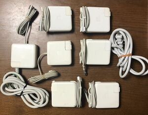 同梱発送は可能/7個セット 純正 Apple Macbook pro 13/15/17 inch アダプター magsafe1 60 Watt A1344/A1330 動作は確認済