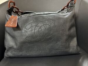 CHANEL シャネル トートバッグ キャビアスキン ココマーク ハンドバッグ ブラック 黒 ショルダーバッグ レザー 