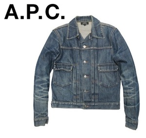 アーペーセー A.P.C 2nd デニムジャケット Gジャン ジージャン 鬼ヒゲ 蜂の巣 ハチノス