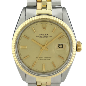 ロレックス ROLEX デイトジャスト 1601/3 腕時計 SS YG 自動巻き シャンパンゴールド メンズ 【中古】