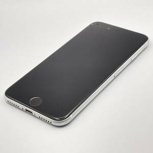 中古 ジャンク品扱い 画面割れ Apple アップル iPhone SE 第2世代 64GB ホワイト SIMロック解除済み SIMフリー 1円 から 売り切り