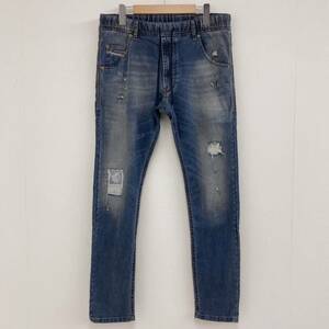 DIESEL Jogg Jeans KROOLEY-NE ダメージ加工 ジョグジーンズ メンズ W30 ディーゼル ジョガーパンツ スウェットデニムパンツ 3030029