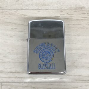 送料185円 ZIPPO/ジッポー オイルライター シルバーカラー UNIVERSITY HAWAII ハワイ 1988年製[C8564]