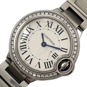 カルティエ Cartier バロンブルードゥカルティエ W4BB0015 SS 腕時計 レディース 中古