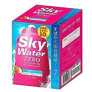 クラシエ　スカイウォーター　スポーツドリンクパウダー　1L用　ゼロ　ライチ　(20g[1L用]×10袋)×２個セット