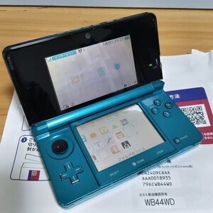 ニンテンドー 3DS ポケモンバンク ポケムーバー サンムーン特別体験版 有 アクアブルー SDカード 32GB 動作OK 本体のみ 動作OK