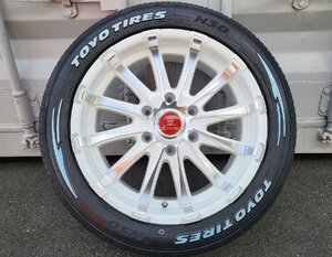 225/50R18 18インチ 新品タイヤホイールセット Bounty Collection BD12!!200系ハイエース TOYO H30