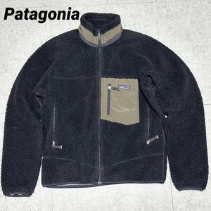 08AW Patagonia レトロ カーディガン ブラック S フリースジャケット クラシックレトロカーディガン 