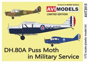 1/72 AVIモデル　デハビランド D.H.80A プスモス 軍用機