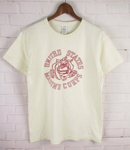 ST10864 WAREHOUSE ウエアハウス 2ND-HAND セコハン Tシャツ S 美品 アイボリー系（クリックポスト可）