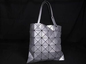 ■極美品■ BAO BAO ISSEY MIYAKE バオバオイッセイミヤケ ルーセント PVC ショルダーバッグ トートバッグ 肩掛け シルバー系 FA7423