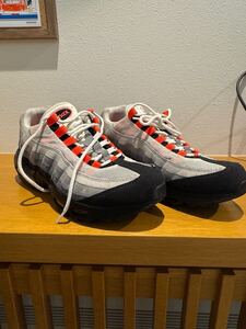 Nike Air Max 95 White/Solar Red 27.0cm 609048-106 エアマックス95