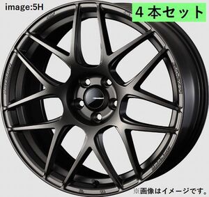 個人宅発送可能 ウエッズスポーツ WedsSport 18X7.5J +45 5穴 PCD100 EJ-BRO M14 ホイール 4本セット SA27R ニーナナアール (74192)