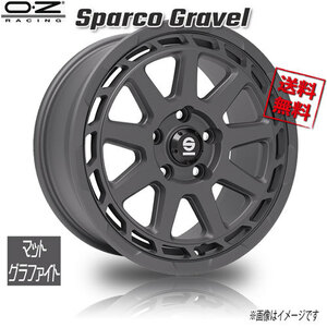 OZレーシング OZ Sparco Gravel マットグラファイト 18インチ 5H112 8J+48 1本 63.3 業販4本購入で送料無料