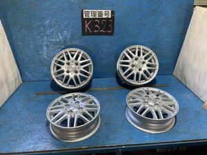 〈K323〉ホイール4本セット　PROGET ROXCY 13インチ4.00B オフセット＋42 PCD4H100 ハブ67mm ボルト穴13mm