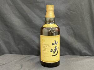 MK0701-23　山崎　12年　SUNTORY PURE MALT WHISKY　750ml　43％　サントリーピュアモルトウイスキー　古酒