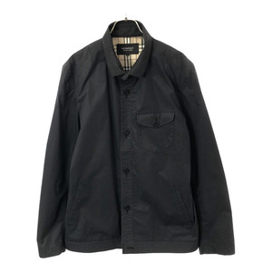 バーバリーブラックレーベル ステンカラー ジャケット L ブラック BURBERRY BLACK LABEL メンズ